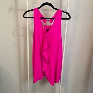 Pink‎ Sleeveless Ruffle Top